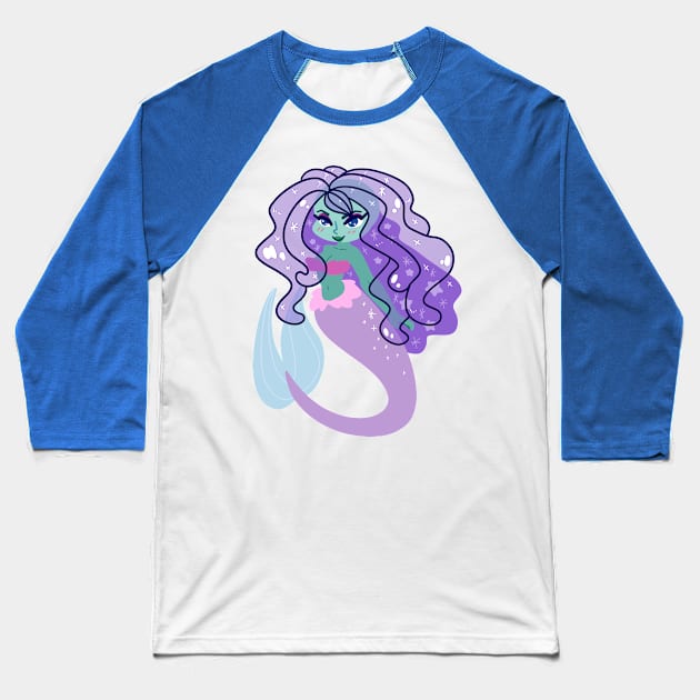 Jelly Mermaid Baseball T-Shirt by saradaboru